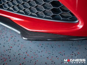 Alfa Romeo Giulia Front Spoiler - Carbon Fiber - Italia Style - Stile Italia - Base Model - V1 - One Piece Design 